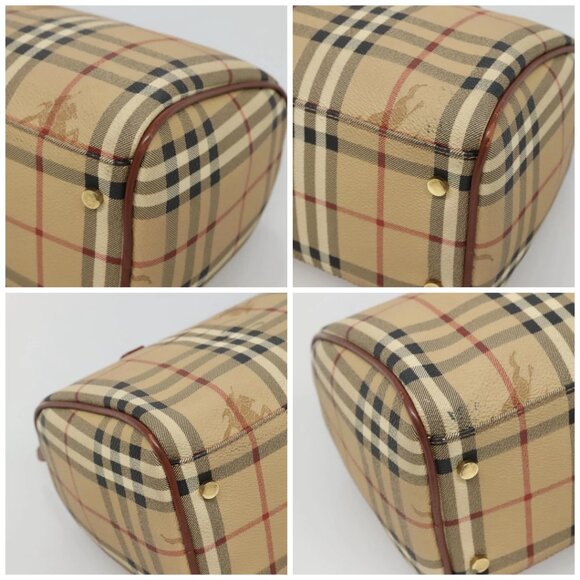BURBERRY Nova Check Hand Bag PVC Beige Auth - Picture 16 of 16